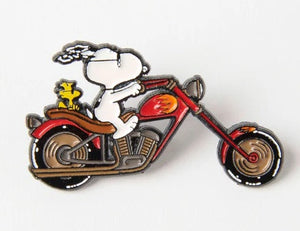 Snoopy Motorbike Enamel Pin Badge