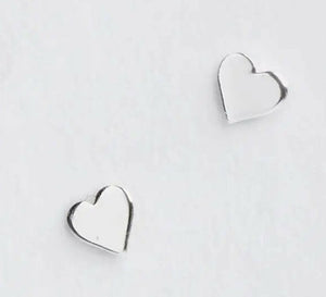 bear hugs card with sterling silver heart earrings