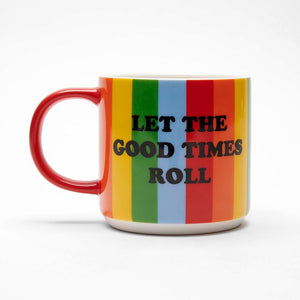 snoopy let the good times roll mug