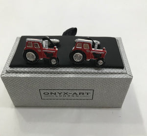 red tractor cufflinks