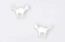 kittens card with sterling silver cat earrings