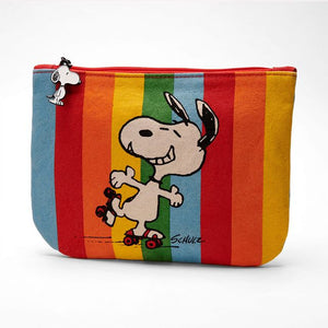 snoopy rainbow pouch